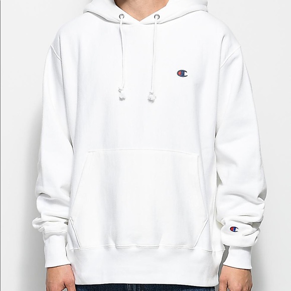 Champion Tops - WHITE CHAMPION HOODIE